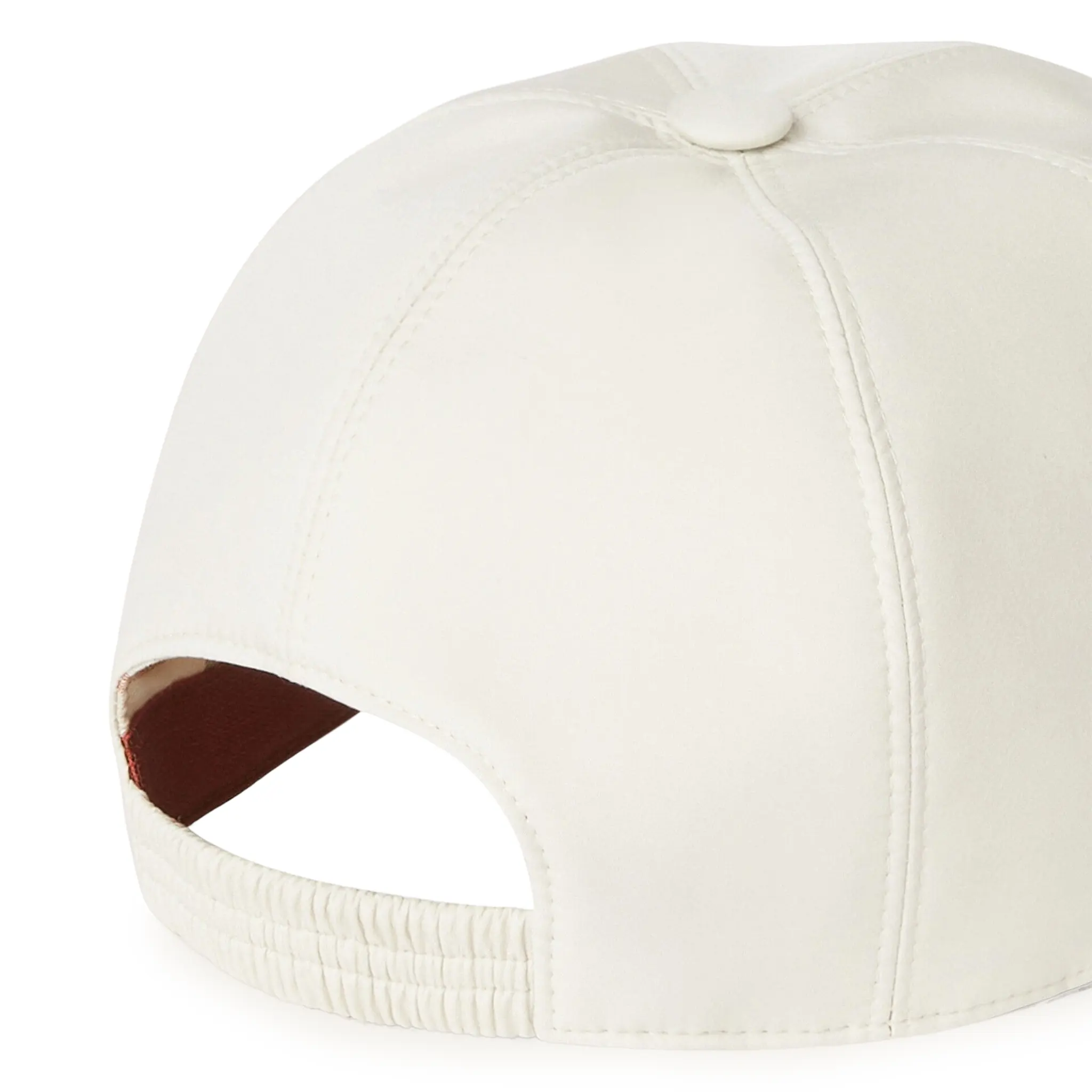 Back View of Loro Piana Microfibre Storm System Tonal Desert Dunes Ivory Baseball Cap FAB1977_B1GK